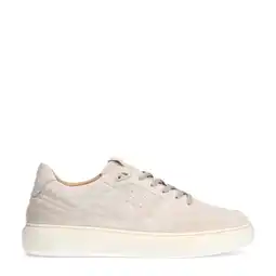 Wehkamp Manfield suède sneakers beige aanbieding