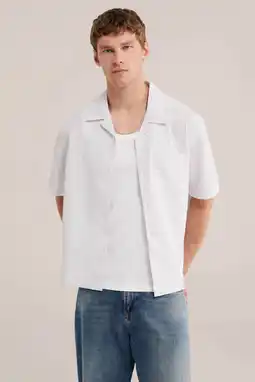 Wehkamp WE Fashion relaxed gestreept casual overhemd lila aanbieding