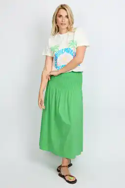Wehkamp FLURESK midi rok groen aanbieding