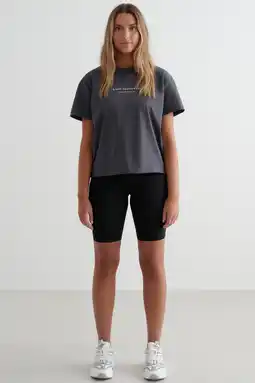 Wehkamp Aim'n T-shirt Serif Boxy donkergrijs aanbieding