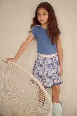 Wehkamp NONO T-shirt blauw rib gebreid aanbieding