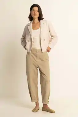 Wehkamp Expresso highwaist casual broek beige aanbieding