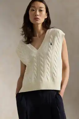 Wehkamp Polo Ralph Lauren spencer met wol ecru aanbieding