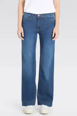 Wehkamp MAC straight leg jeans medium blue denim aanbieding