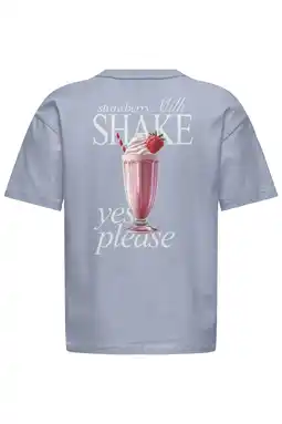 Wehkamp KIDS ONLY GIRL T-shirt met backprint blauw aanbieding