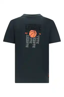 Wehkamp TYGO & vito T-shirt met backprint donkergroen aanbieding