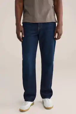 Wehkamp WE Fashion Blue Ridge straight leg jeans donkerblauw aanbieding