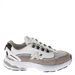 Wehkamp Hip leren sneakers wit/beige/grijs aanbieding