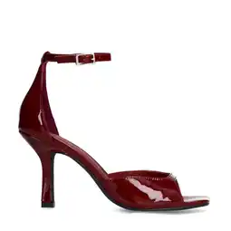 Wehkamp Sacha lak sandalettes bordeaux aanbieding