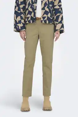 Wehkamp JDY regularwaist chino zand gebreid aanbieding