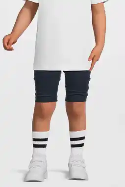 Wehkamp Anytime skinny biker short donkerblauw melange aanbieding