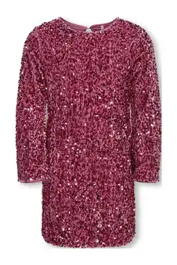 Wehkamp KIDS ONLY GIRL midi jurk met pailletten roze aanbieding