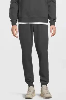Wehkamp Anytime fleece joggingbroek donkergrijs melange aanbieding