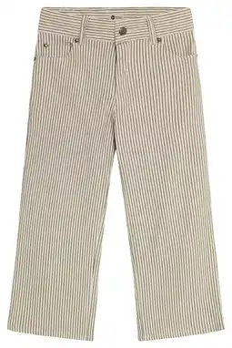 Wehkamp Daily7 straight regularwaist gestreepte casual broek beige aanbieding