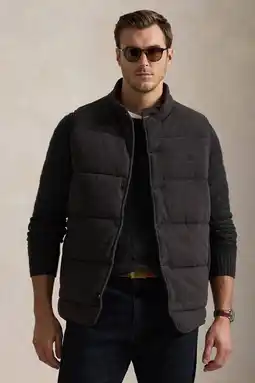 Wehkamp Polo Ralph Lauren Big & Tall bodywarmer met textuur Plus Size antraciet aanbieding