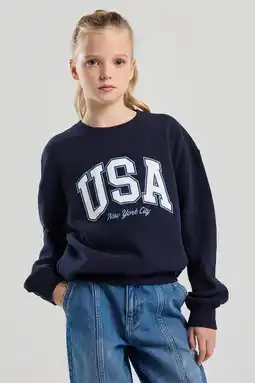 Wehkamp America Today sweater blauw aanbieding