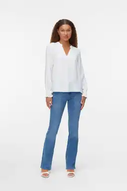 Wehkamp VERO MODA flared jeans medium blue denim aanbieding
