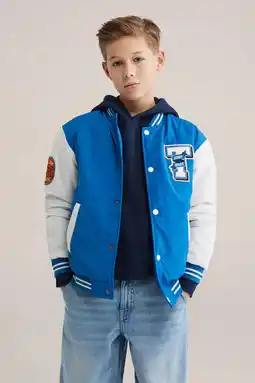 Wehkamp WE Fashion baseball jacket blauw aanbieding