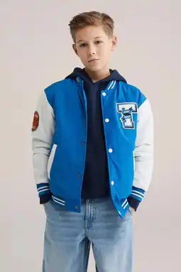 Wehkamp WE Fashion baseball jacket blauw aanbieding