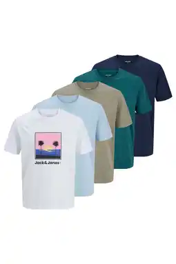 Wehkamp JACK & JONES relaxed T-shirt multi - (set van5) aanbieding