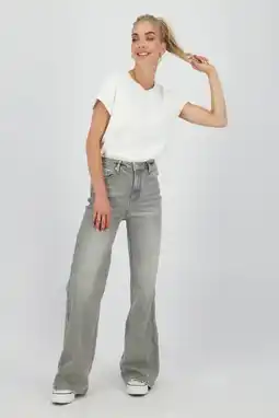 Wehkamp Raizzed flared jeans grey denim aanbieding