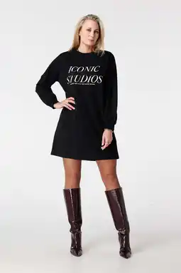 Wehkamp MS Mode sweatjurk zwart aanbieding