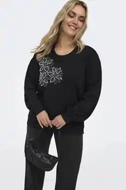 Wehkamp ONLY CARMAKOMA sweater zwart aanbieding