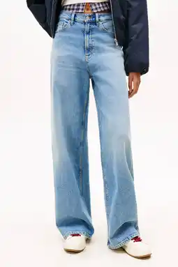 Wehkamp Tommy Jeans wide leg jeans light blue denim aanbieding