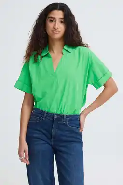 Wehkamp ICHI blousetop groen aanbieding