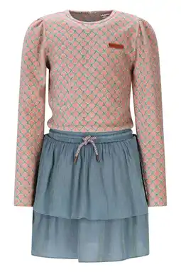 Wehkamp NONO midi jurk blauw aanbieding