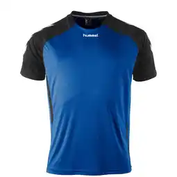 Wehkamp hummel sportshirt blauw/zwart aanbieding