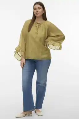 Wehkamp VERO MODA CURVE top lichtgroen aanbieding