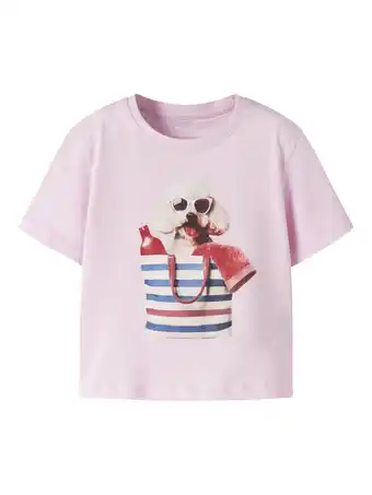 Wehkamp NAME IT MINI T-shirt roze aanbieding