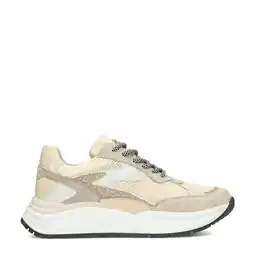 Wehkamp PS Poelman chunky leren sneakers beige aanbieding
