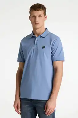 Wehkamp CHASIN' regular polo blauw aanbieding
