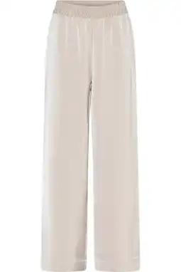 Wehkamp Bruuns Bazaar wide leg broek beige aanbieding