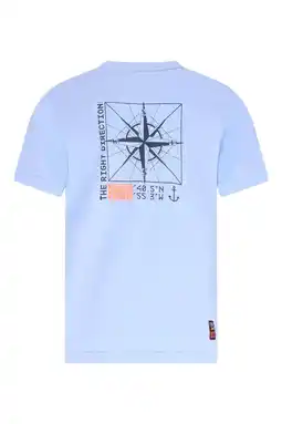 Wehkamp TYGO & vito jersey T-shirt met backprint lichtblauw aanbieding