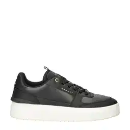 Wehkamp Cruyff Endorsed Tennis leren sneakers zwart aanbieding