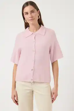 Wehkamp YAS vest lichtroze gebreid aanbieding