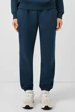 Wehkamp QS regularwaist casual broek donkerblauw aanbieding