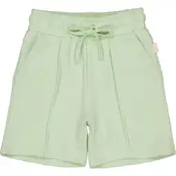 Wehkamp QPI Mini regularwaist sweatshort lichtgroen met textuur aanbieding