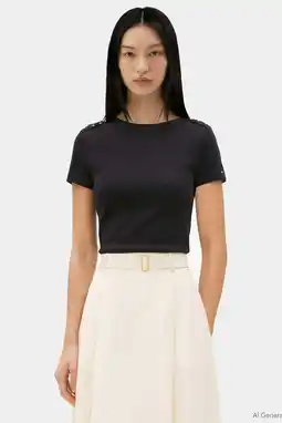 Wehkamp Tommy Hilfiger T-shirt zwart aanbieding