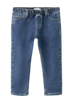 Wehkamp Mango Kids slim fit jeans medium blue denim aanbieding