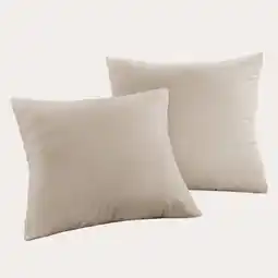 Wehkamp NOUS Living flanellen kussensloop - beige aanbieding