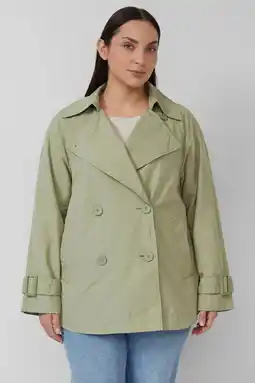 Wehkamp s.Oliver Curve trenchcoat lichtgroen aanbieding