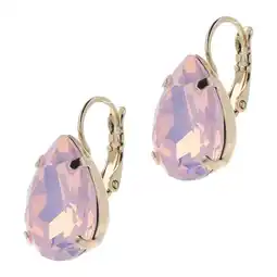 Wehkamp Otazu gold plated oorbellen met Swarovski kristallen Lacrima aanbieding