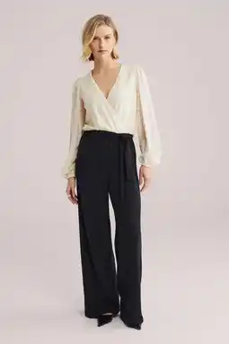 Wehkamp WE Fashion jumpsuit ecru broderie aanbieding