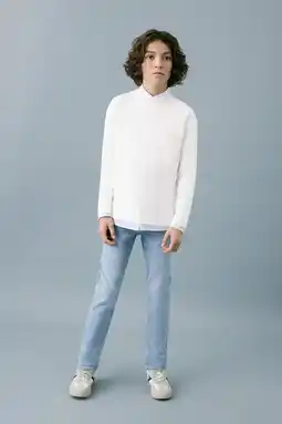 Wehkamp Mango Kids skinny jeans light blue denim aanbieding