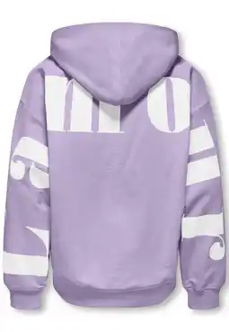 Wehkamp KIDS ONLY GIRL hoodie met backprint paars aanbieding