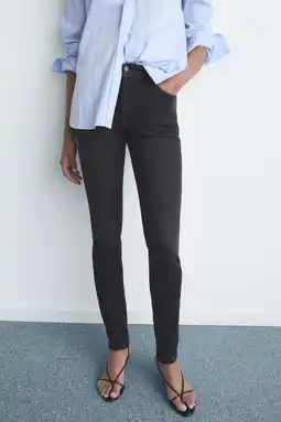 Wehkamp Mango highwaist skinny jeans grey denim aanbieding